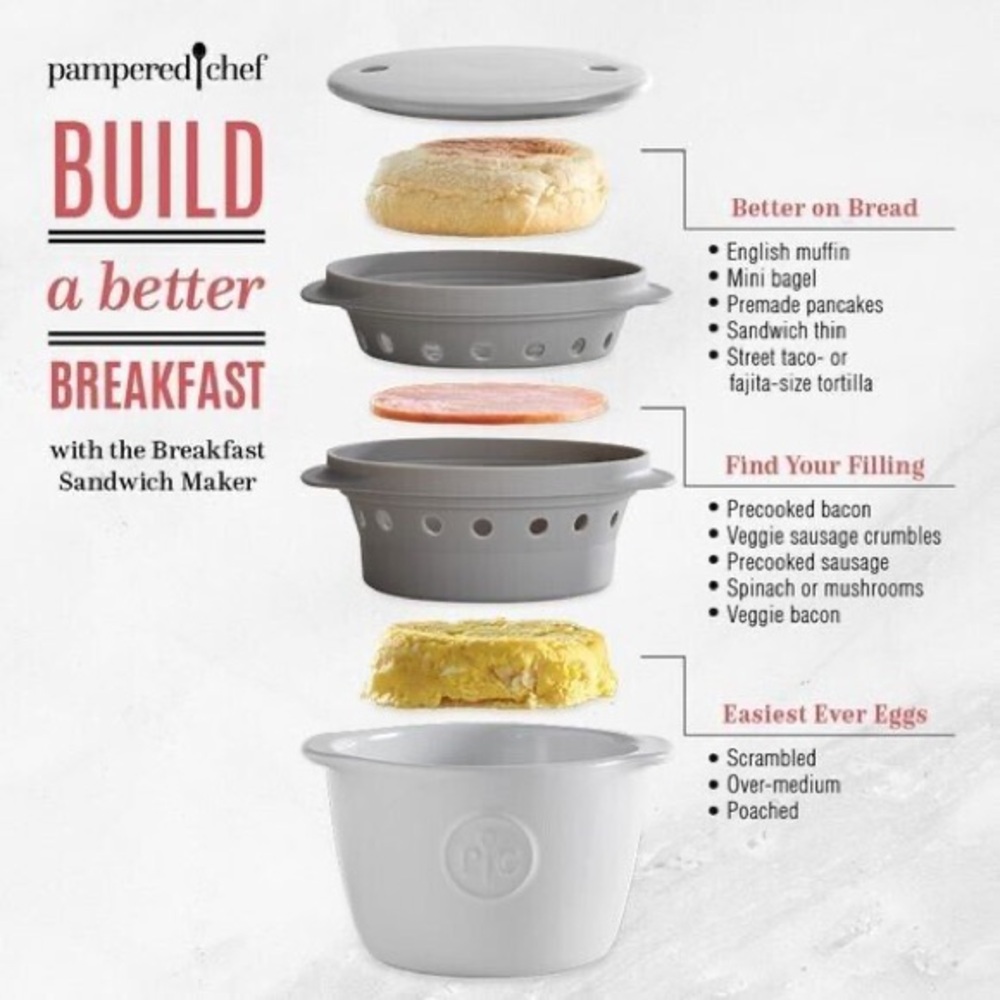 Pampered Chef Breakfast Sandwich Maker